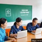 Home 23 시니어를 위한 보안 솔루션 추천 - A warm and inviting classroom setting in Vietnam where elderly people are attentively learning about...
